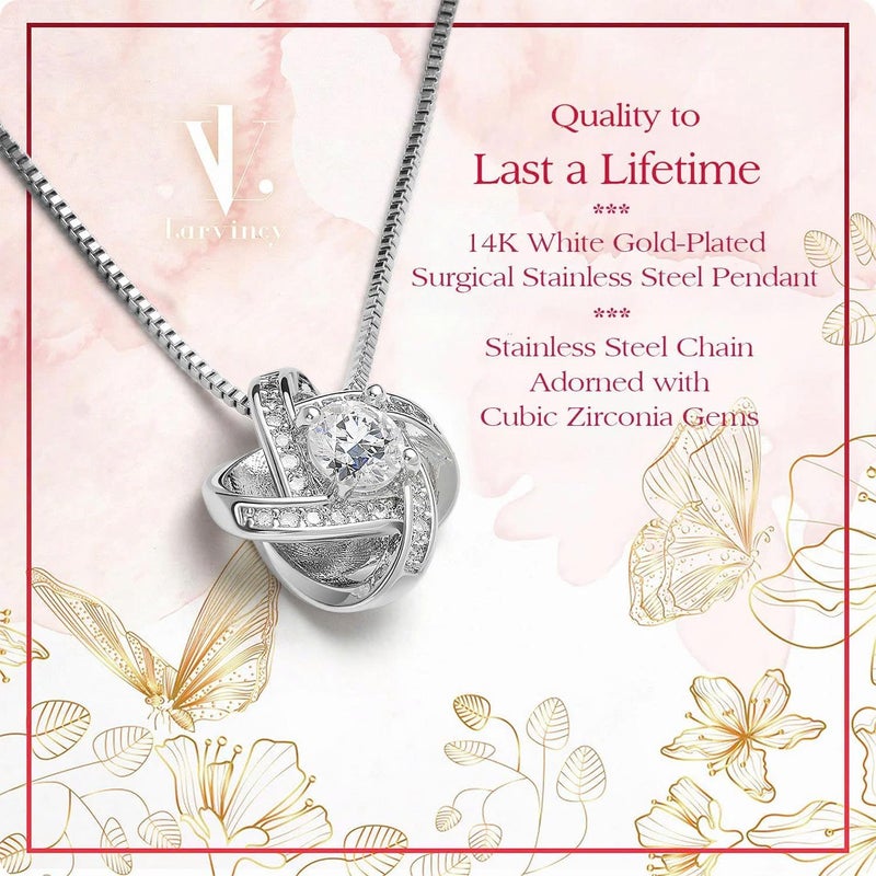 Larvincy To My Daughter Necklace From Dad With Heartfelt Message & Elegant Box, Gifts For Daughter From Father, Beautiful Jewelry Gift From Love Daddy On Graduation, Birthday, Wedding, Christmas - Image 5